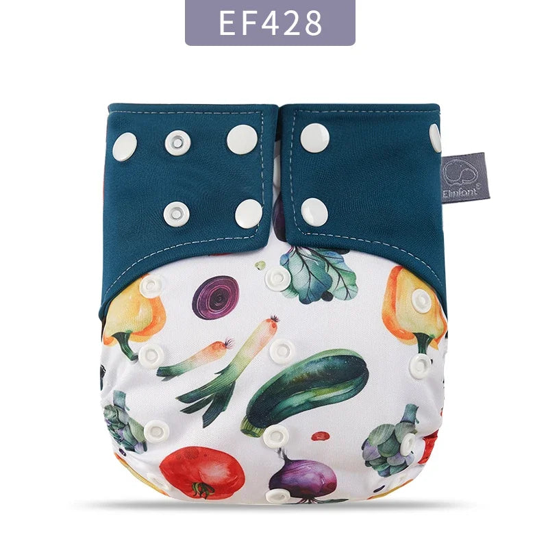 Cartoon Coffee Fiber Cloth Diaper