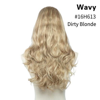 U Part Clip In Hair Extension Long Straight Natural Thick