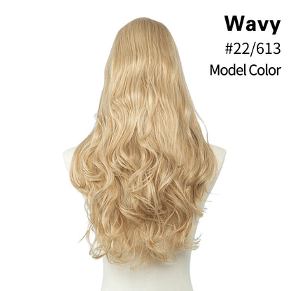 U Part Clip In Hair Extension Long Straight Natural Thick