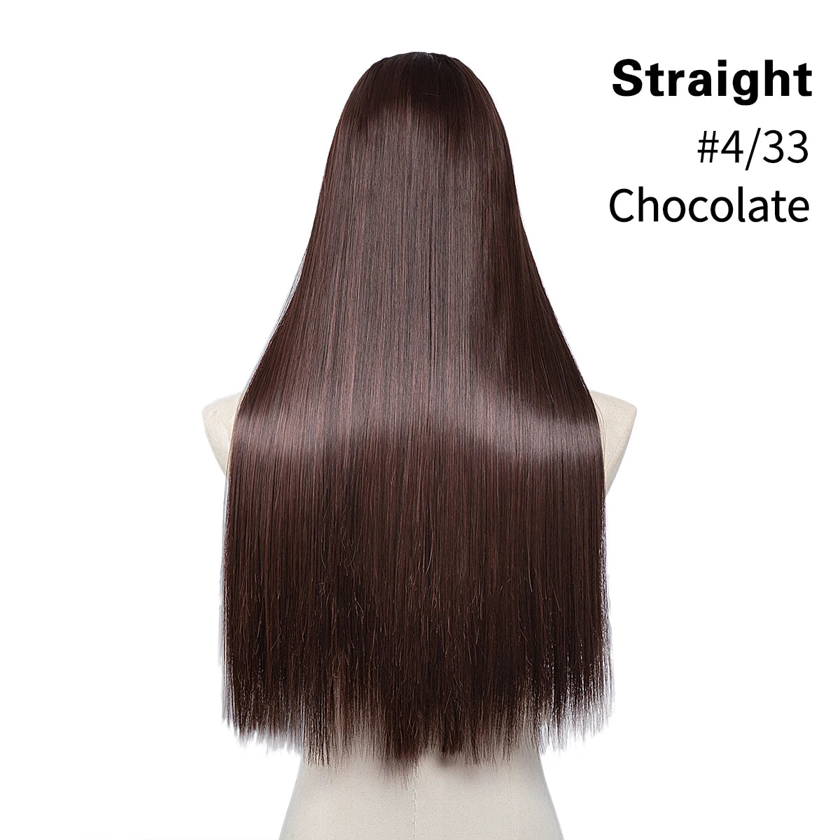 U Part Clip In Hair Extension Long Straight Natural Thick