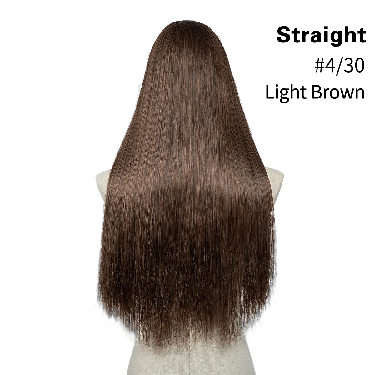 U Part Clip In Hair Extension Long Straight Natural Thick