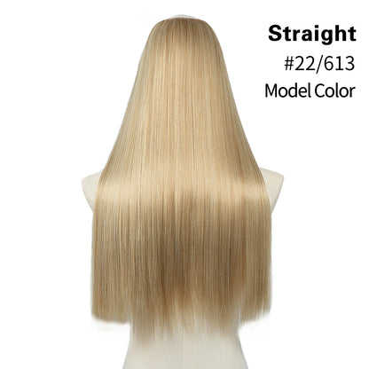 U Part Clip In Hair Extension Long Straight Natural Thick