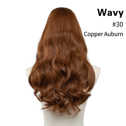 U Part Clip In Hair Extension Long Straight Natural Thick