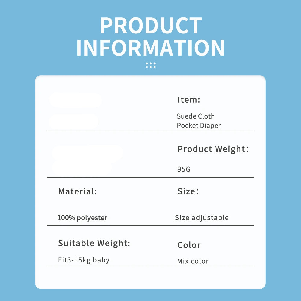 Reusable Waterproof Cloth Diaper