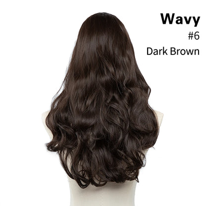 U Part Clip In Hair Extension Long Straight Natural Thick