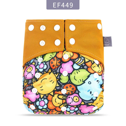 Cartoon Coffee Fiber Cloth Diaper