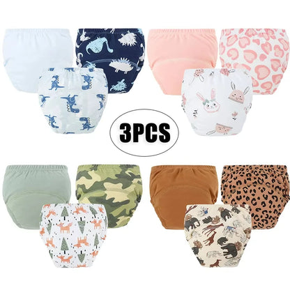 Cartoon Diaper Pants Set