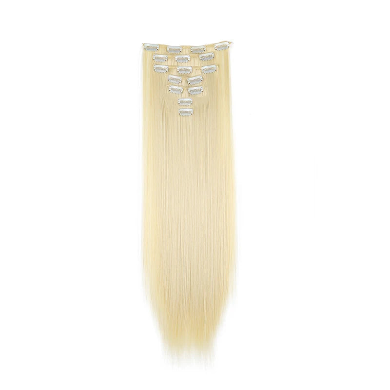 24 Inch Clip In Hair Extensions Set