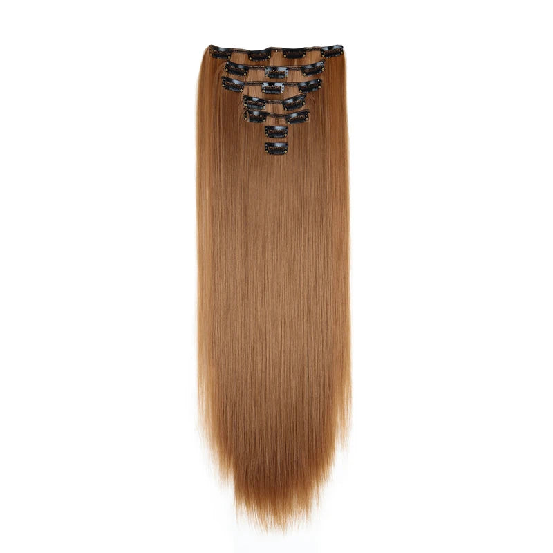24 Inch Clip In Hair Extensions Set