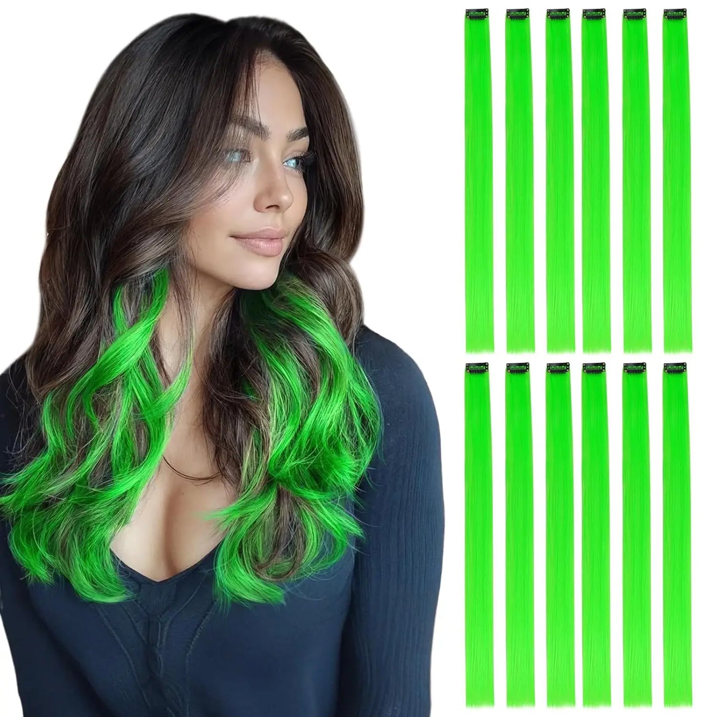 22 Inch Pink Clip In Hair Extensions