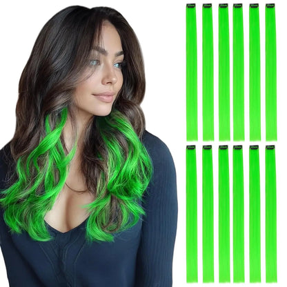 22 Inch Pink Clip In Hair Extensions