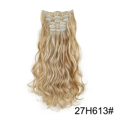24 Inch Curly Clip In Hair Extensions Set