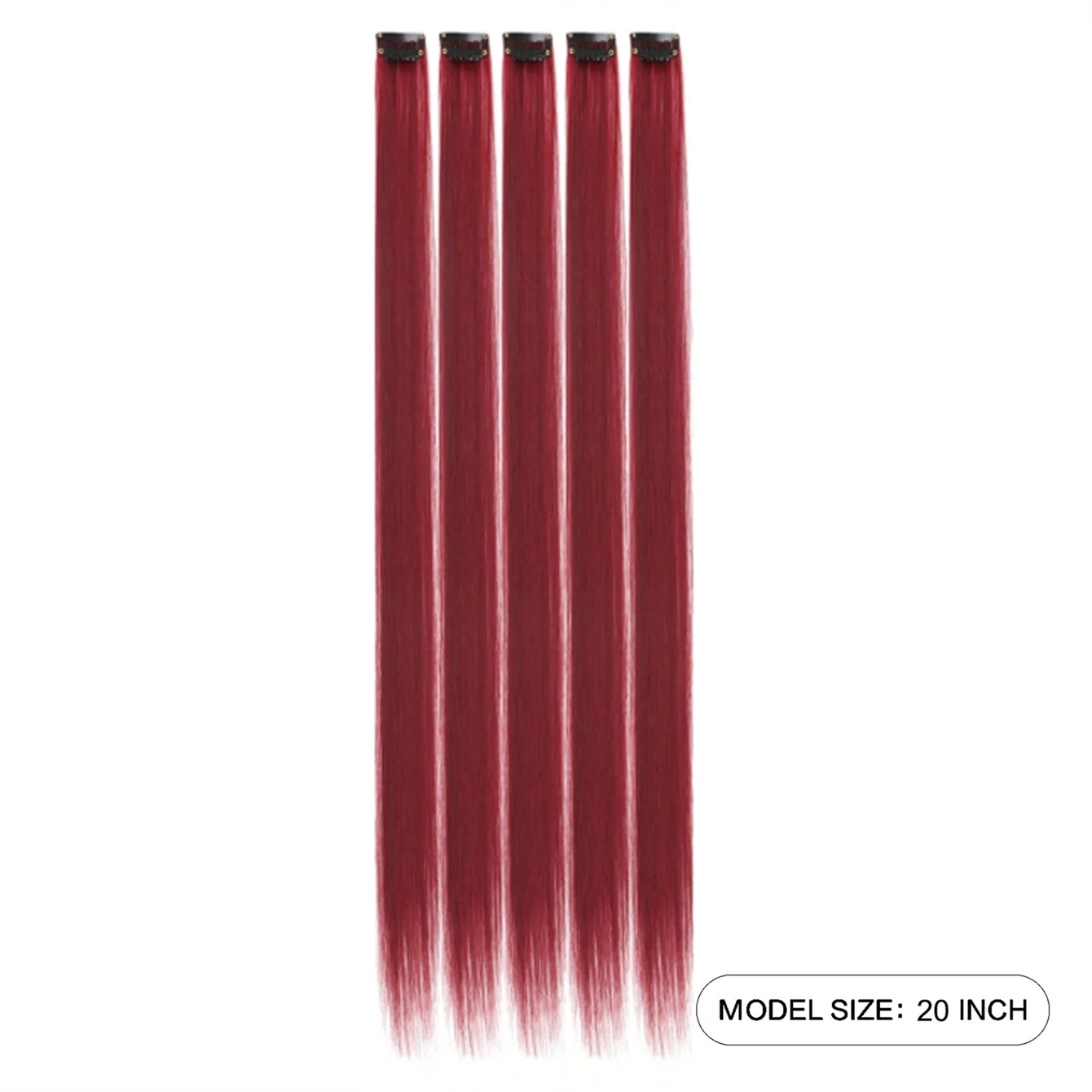 Long Straight Clip In Hair Extensions Set