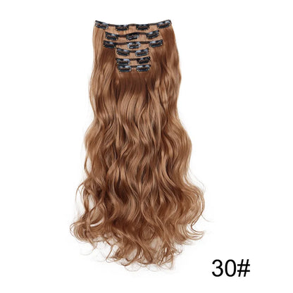 24 Inch Curly Clip In Hair Extensions Set