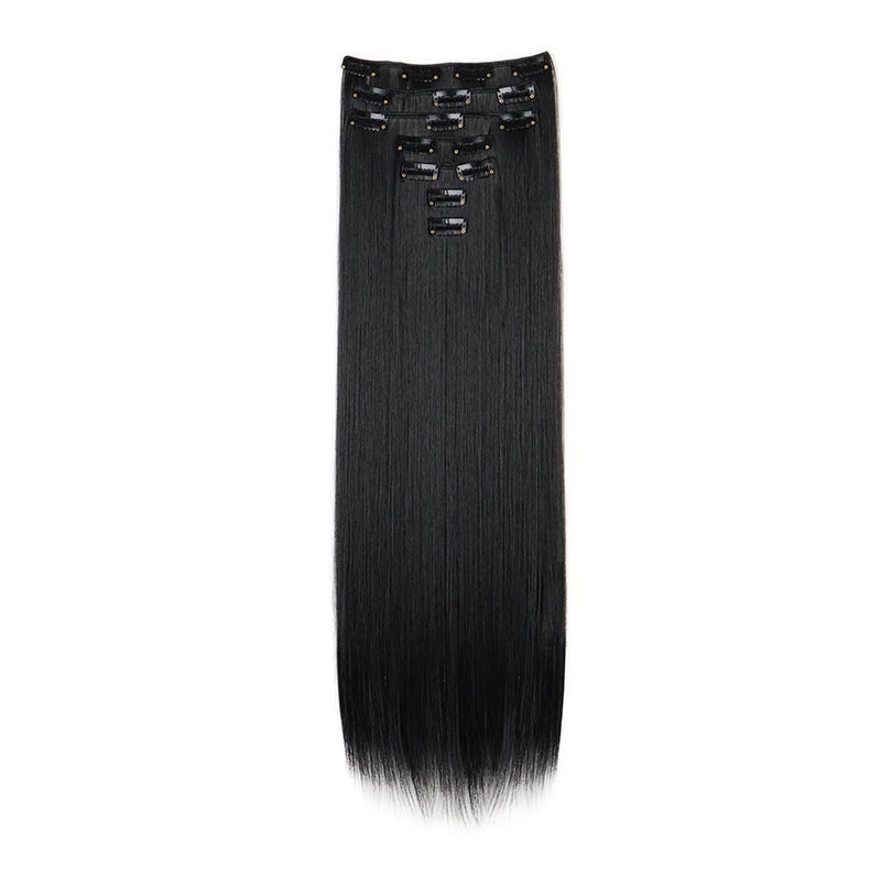 24 Inch Clip In Hair Extensions Set