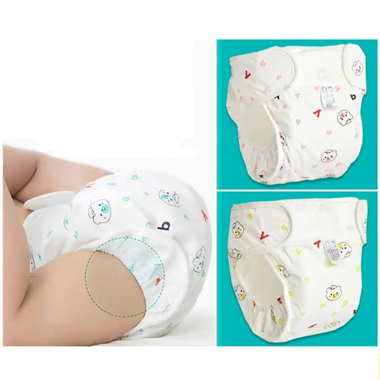 Adjustable Pure Cotton Reusable Cloth Diaper