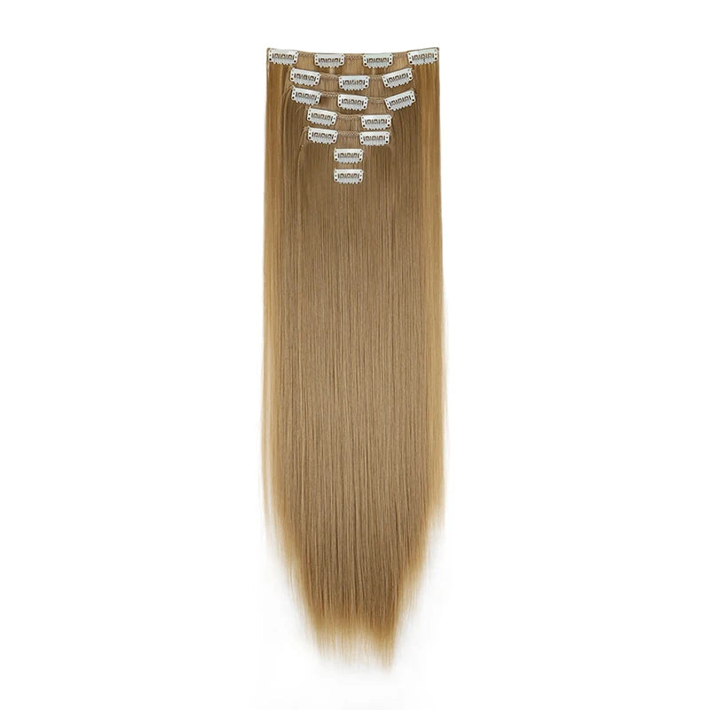 24 Inch Clip In Hair Extensions Set