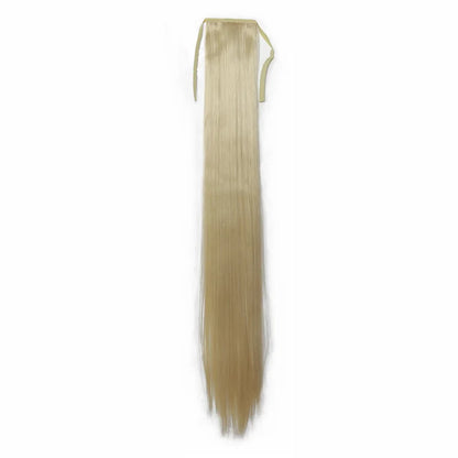 32 Inch Long Straight Drawstring Ponytail Synthetic Hair Extension