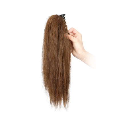 14 Inch Short Straight Ponytail Hairpiece Extension