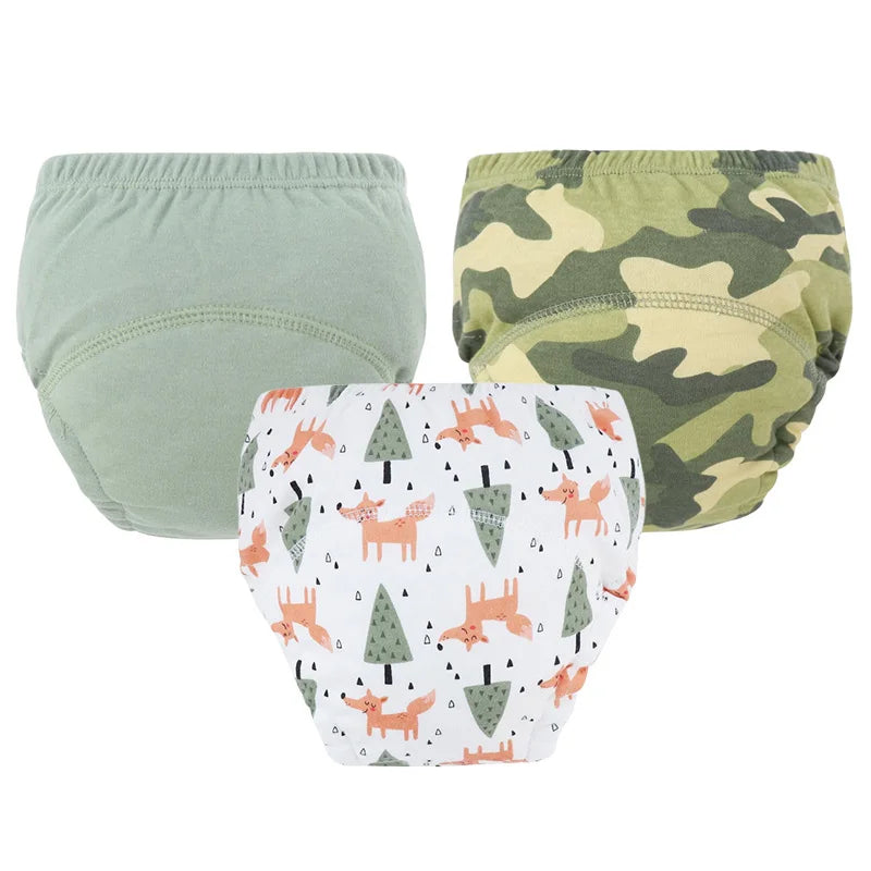 Cartoon Diaper Pants Set