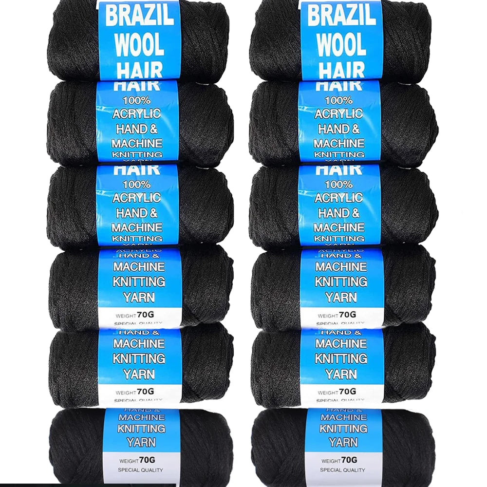 Brazilian Wool Crochet Hair