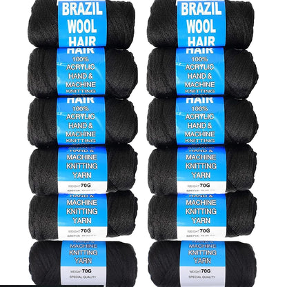 Brazilian Wool Crochet Hair