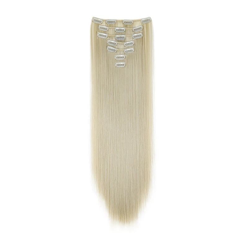24 Inch Clip In Hair Extensions Set