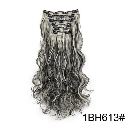 24 Inch Curly Clip In Hair Extensions Set