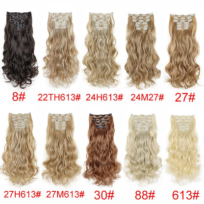 24 Inch Curly Clip In Hair Extensions Set