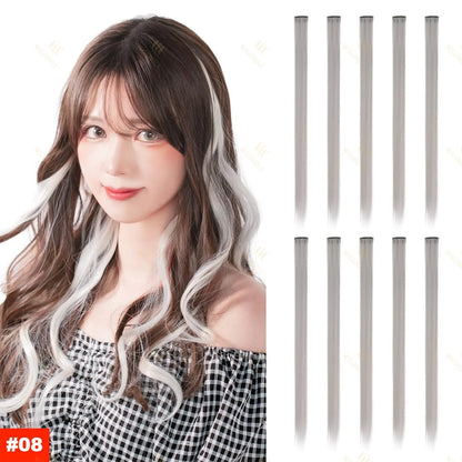 22 Inch Color Clip In Hair Extensions Long Straight