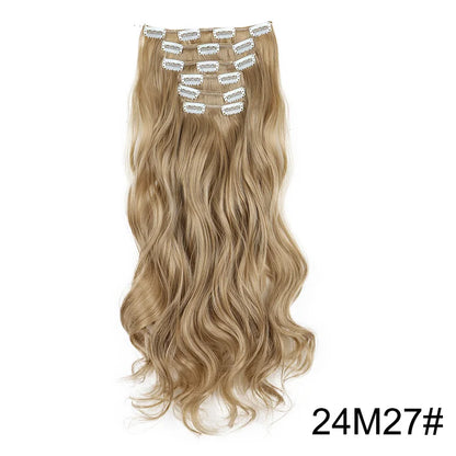 24 Inch Curly Clip In Hair Extensions Set