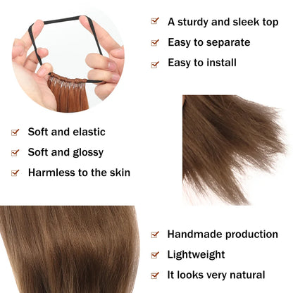Long Straight Headband Ponytail Synthetic