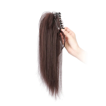 14 Inch Short Straight Ponytail Hairpiece Extension