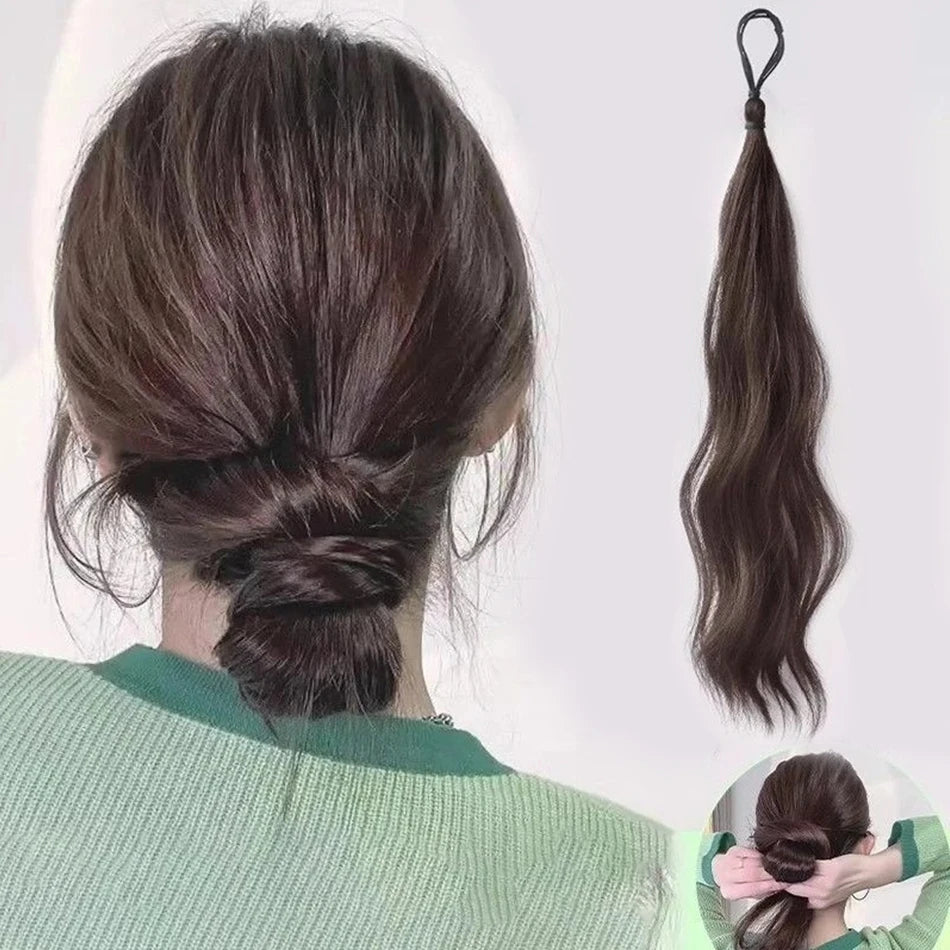 Long Wavy Self Winding Ponytail Extension
