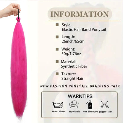 26 Inch Straight Ponytail Extension