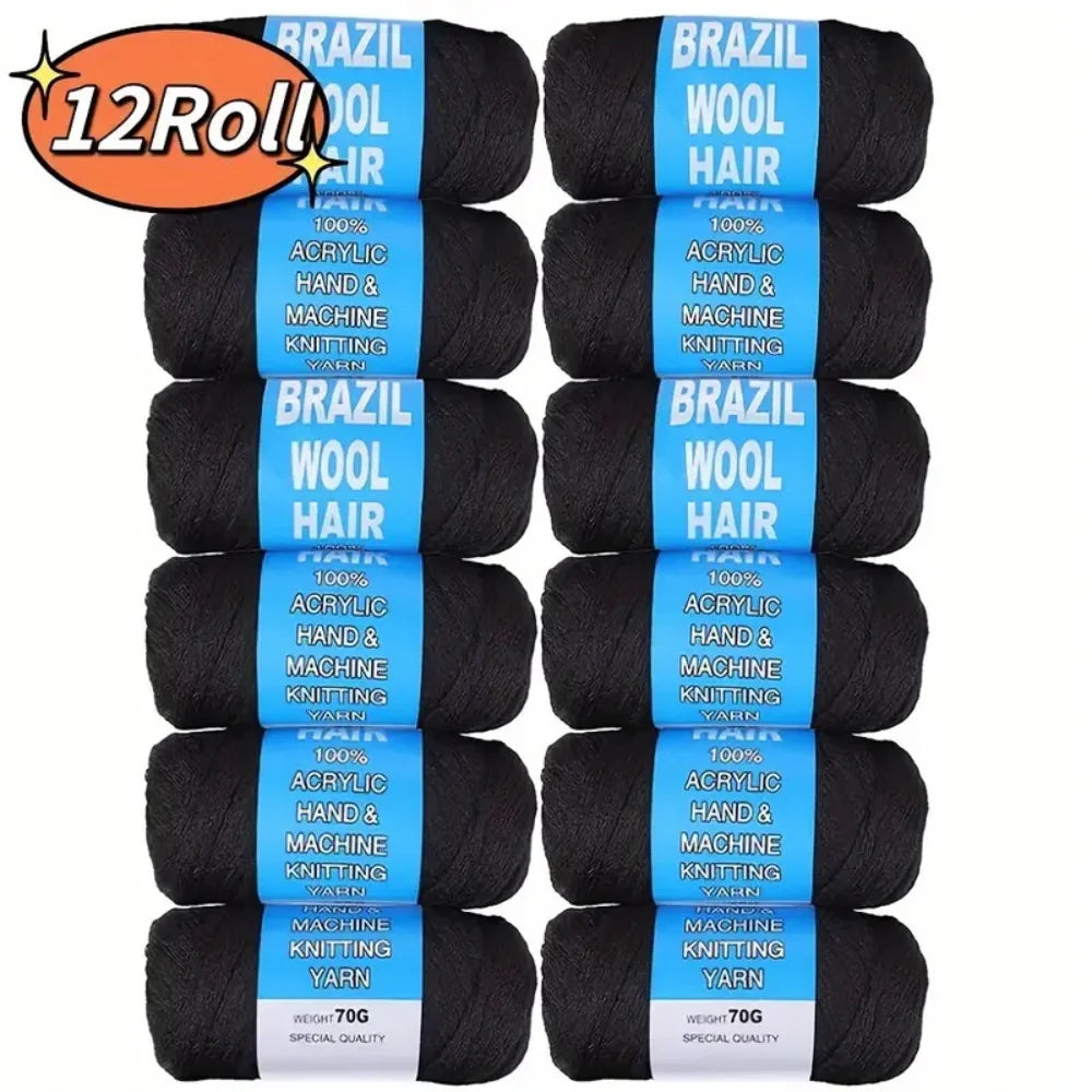 Brazilian Wool Crochet Hair