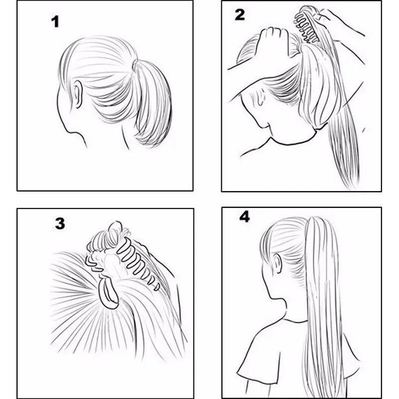 24 Inch Long Straight Claw Clip