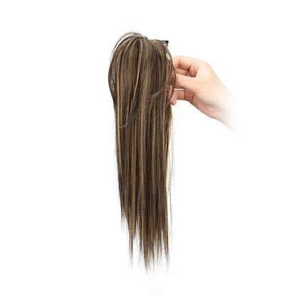 14 Inch Short Straight Ponytail Hairpiece Extension
