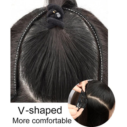 22 Inch Long Straight Clip In Hair Extension V Shape
