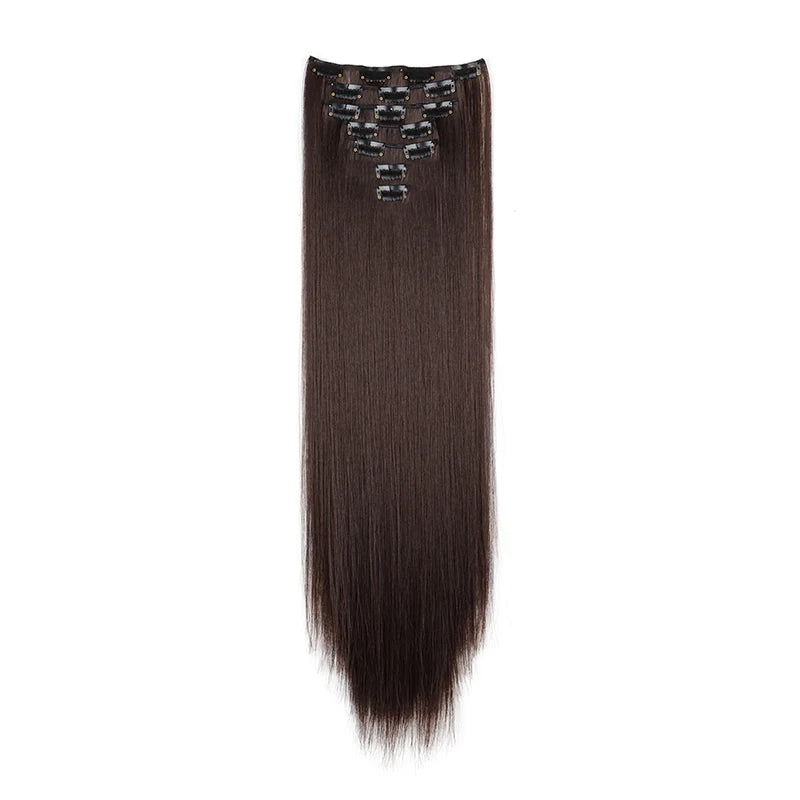 24 Inch Clip In Hair Extensions Set