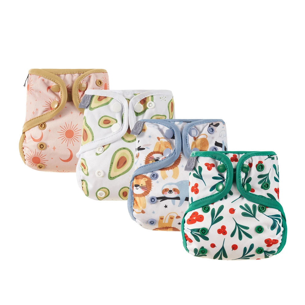 Cute Cartoon Newborn Diaper