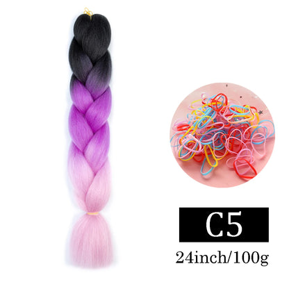 24 Inch Jumbo Braids Synthetic Hair