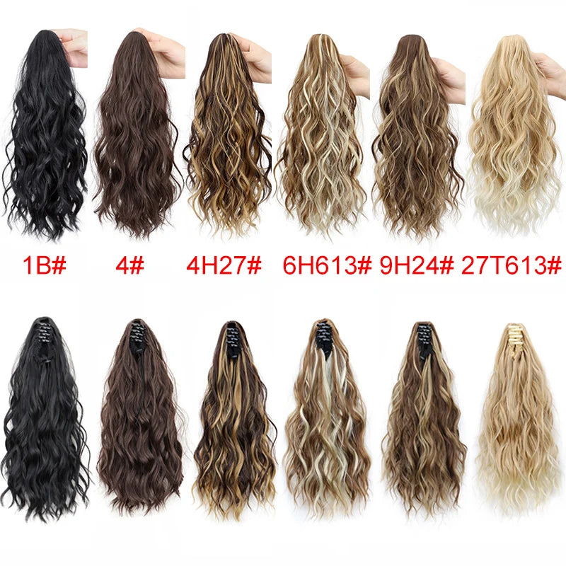 14 Inch Curly Claw Clip Ponytail Synthetic Hair Extension