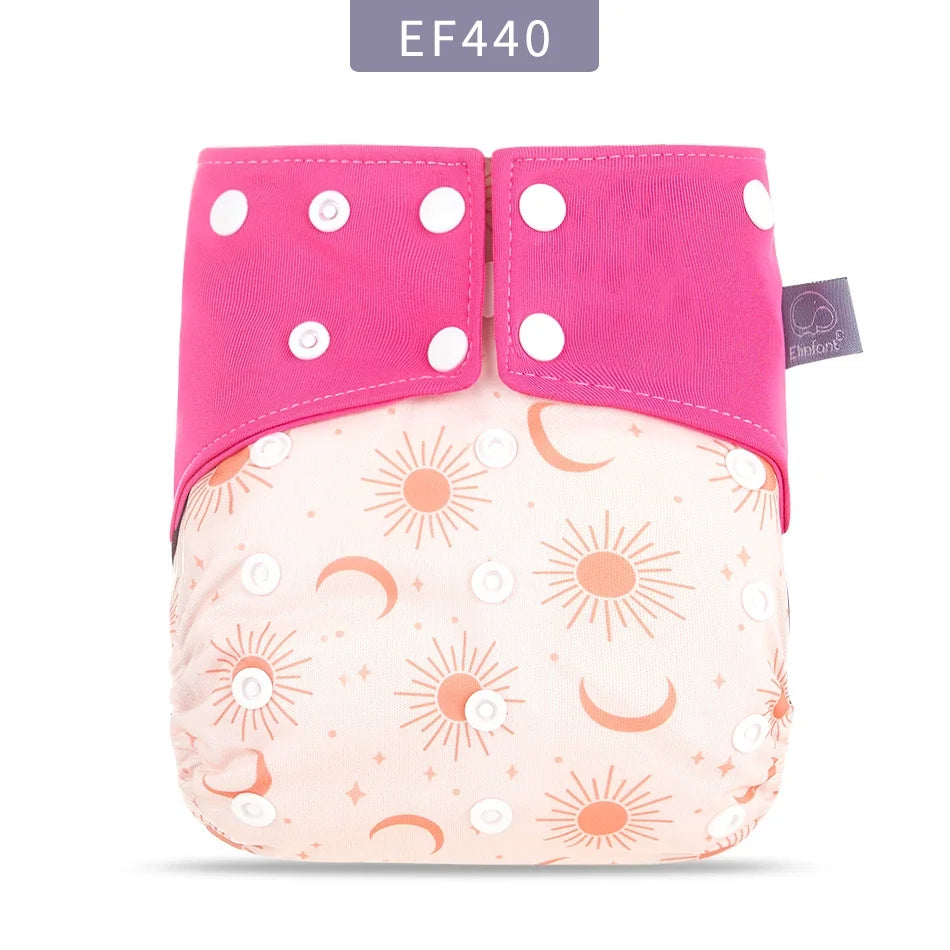 Cartoon Coffee Fiber Cloth Diaper