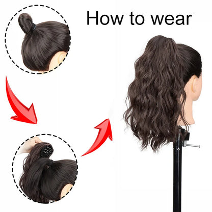14 Inch Curly Claw Clip Ponytail Synthetic Hair Extension