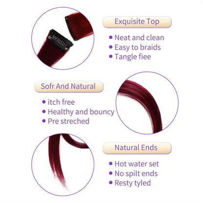Long Straight Clip In Hair Extensions Set